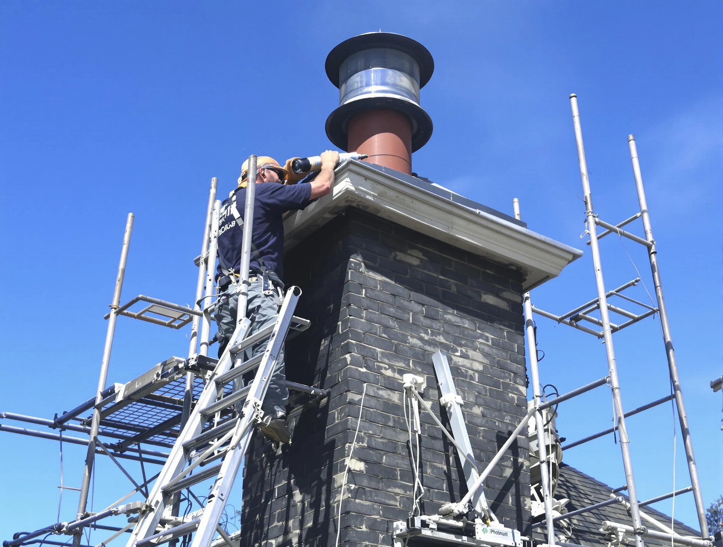 Sturdy chimney crown finished by Dumbarton Chimney Sweep in Dumbarton, VA