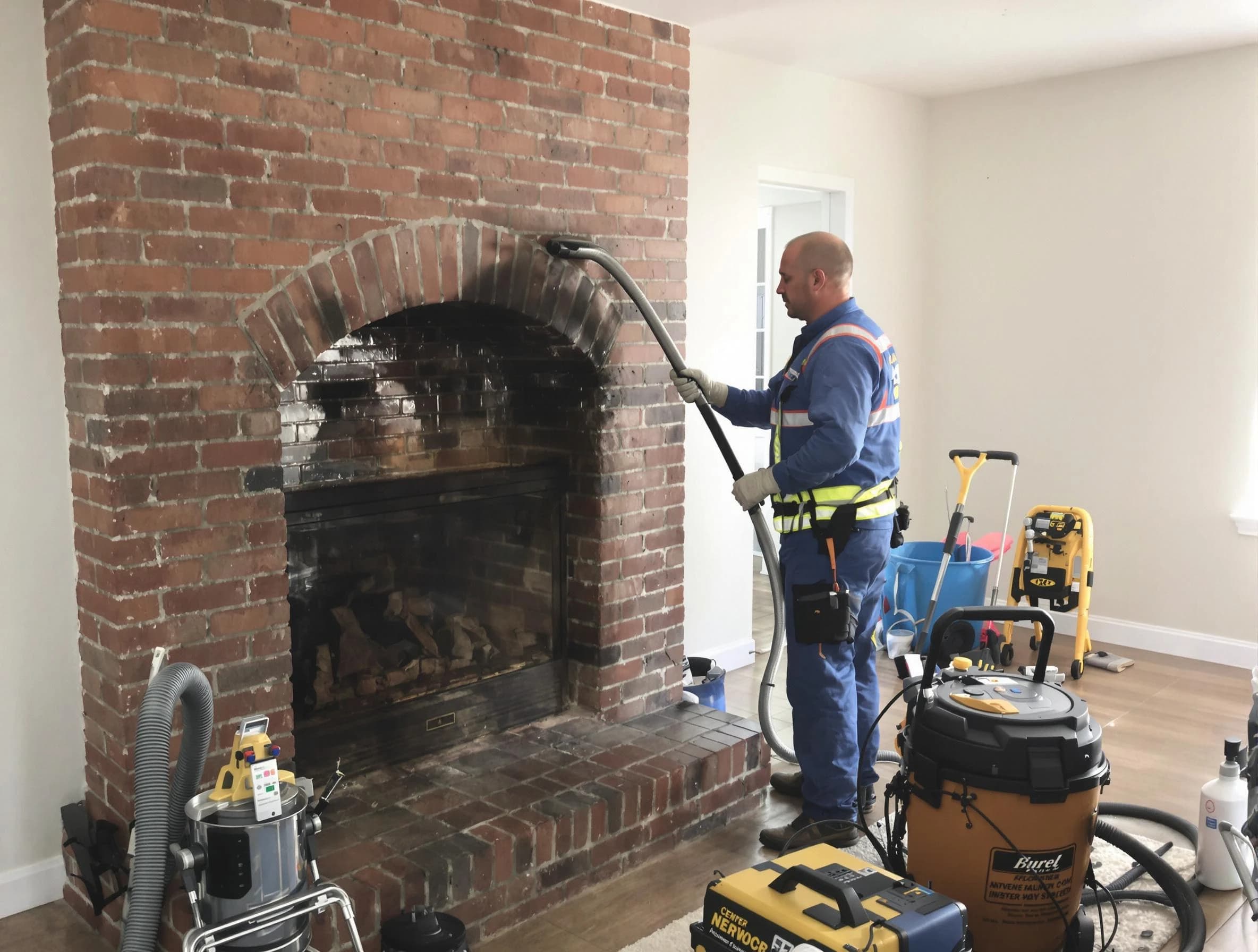 Dumbarton Chimney Sweep expert performing detailed chimney sweep in Dumbarton, VA