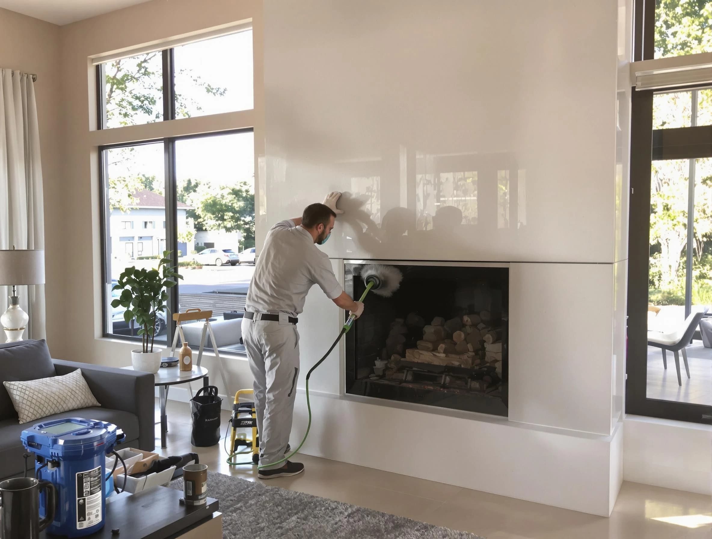 Dumbarton Chimney Sweep performing thorough soot removal in Dumbarton, VA