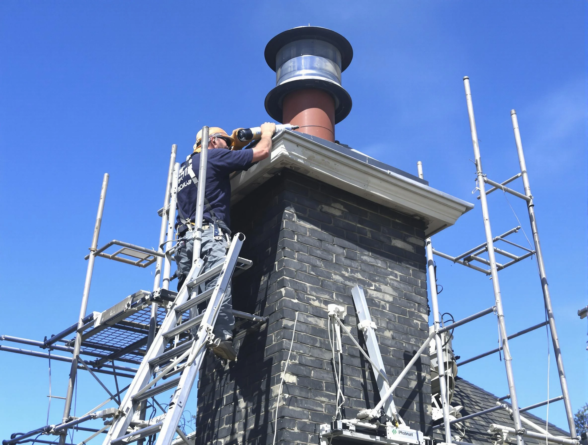 Sturdy chimney crown finished by Dumbarton Chimney Sweep in Dumbarton, VA