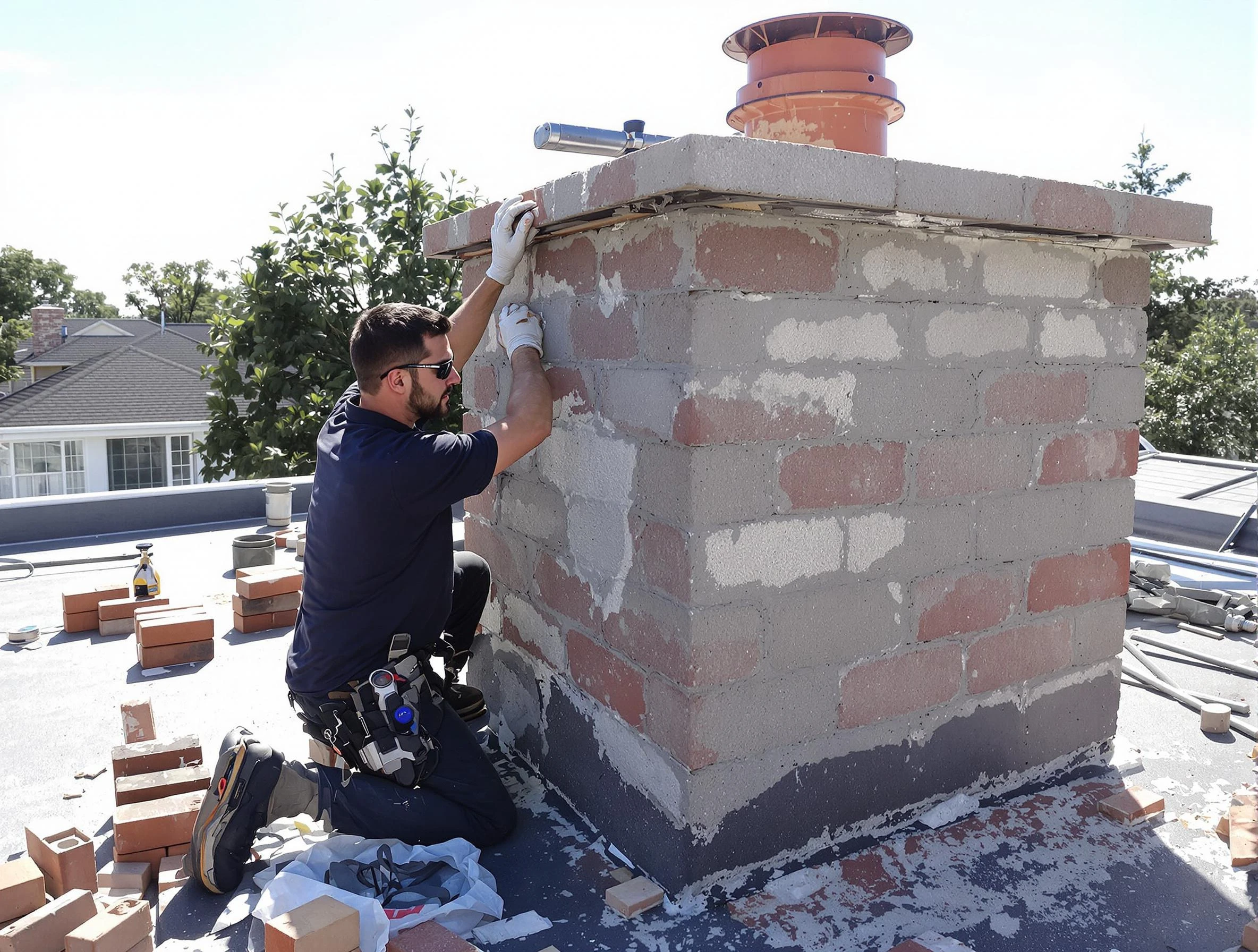 Advanced chimney repair process by Dumbarton Chimney Sweep in Dumbarton, VA