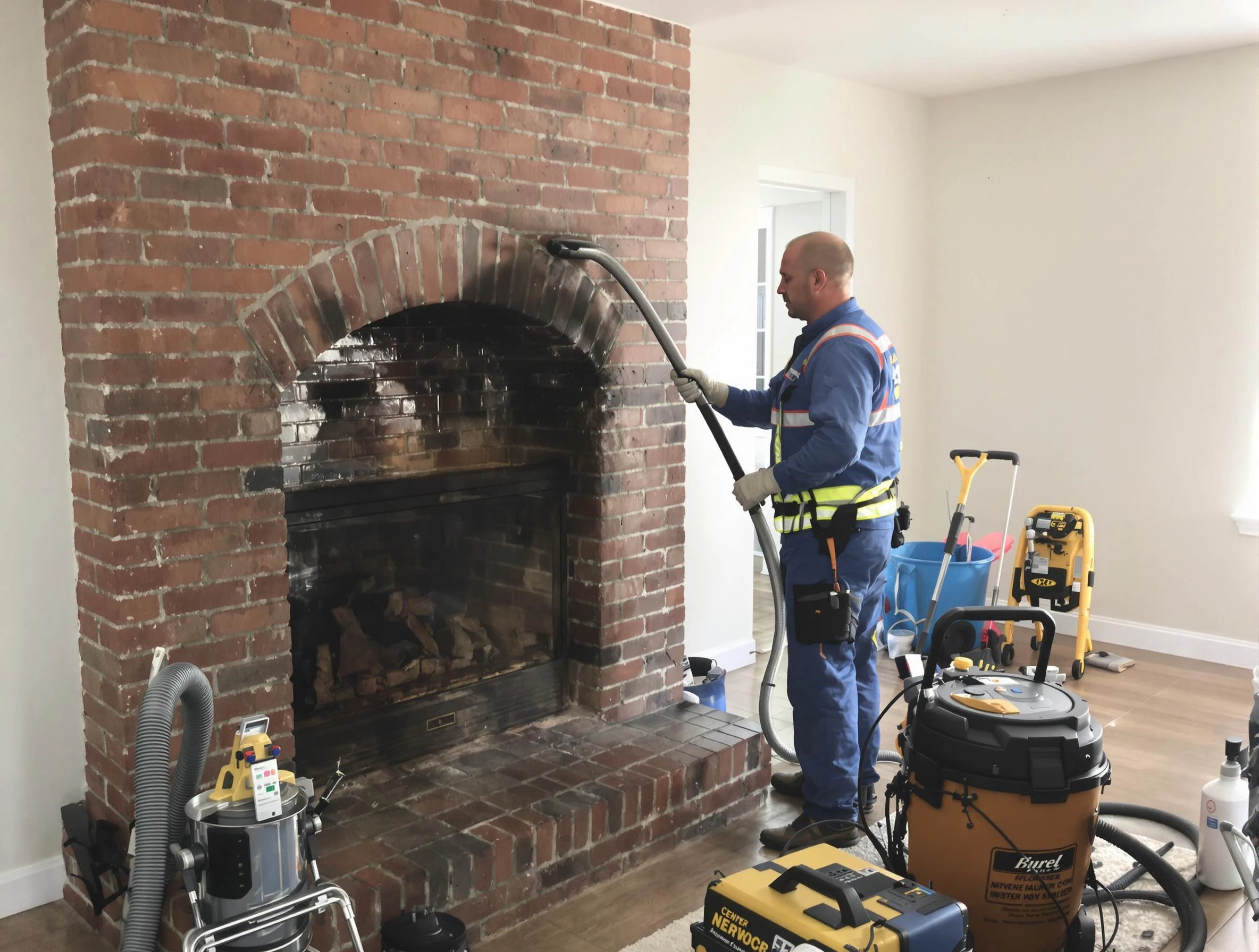 Dumbarton Chimney Sweep expert performing detailed chimney sweep in Dumbarton, VA