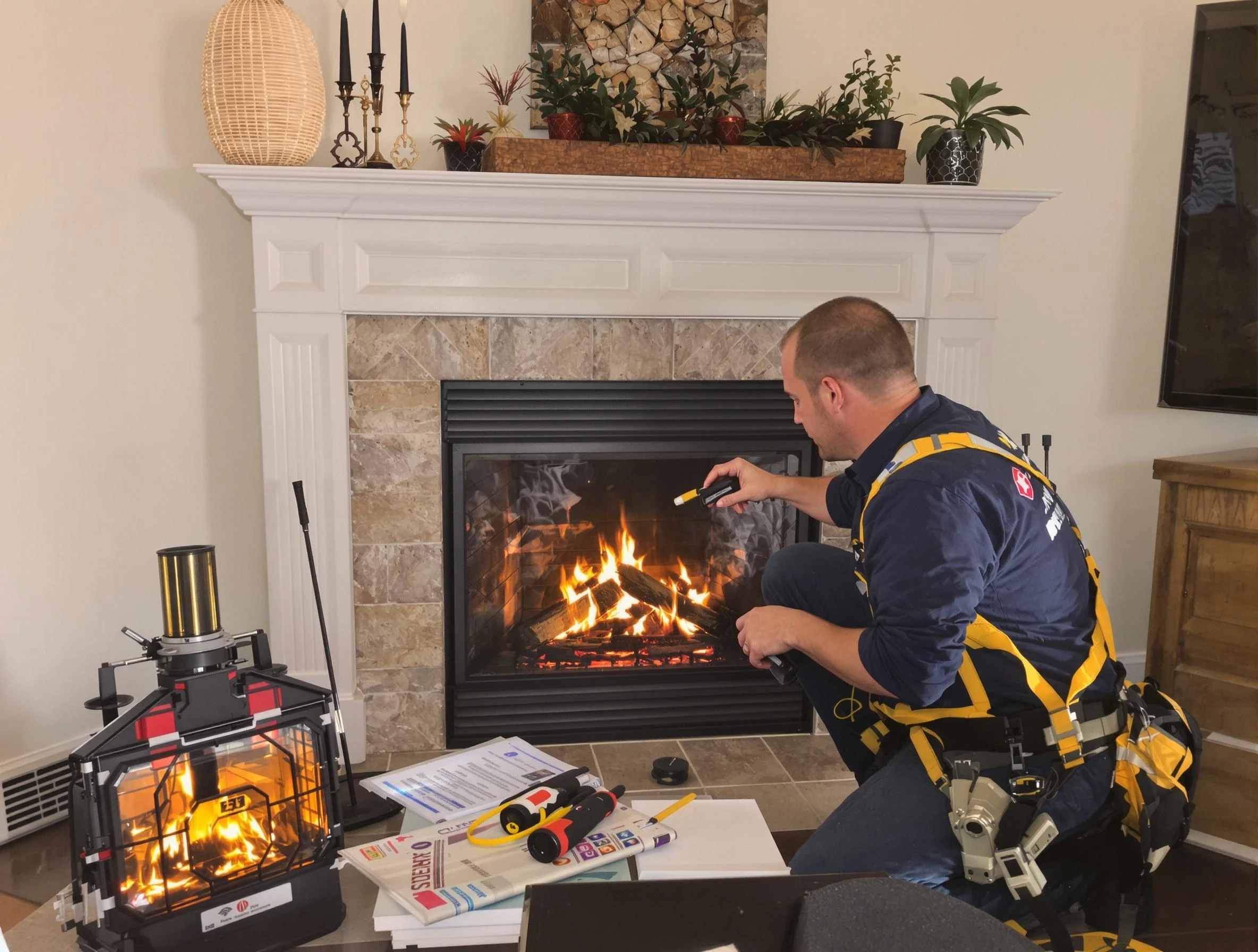 Safety-focused fireplace inspection by Dumbarton Chimney Sweep in Dumbarton, VA